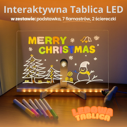 LedowaTablica™ – Interaktywna Tablica do Rysowania z Kolorowymi Pisakami